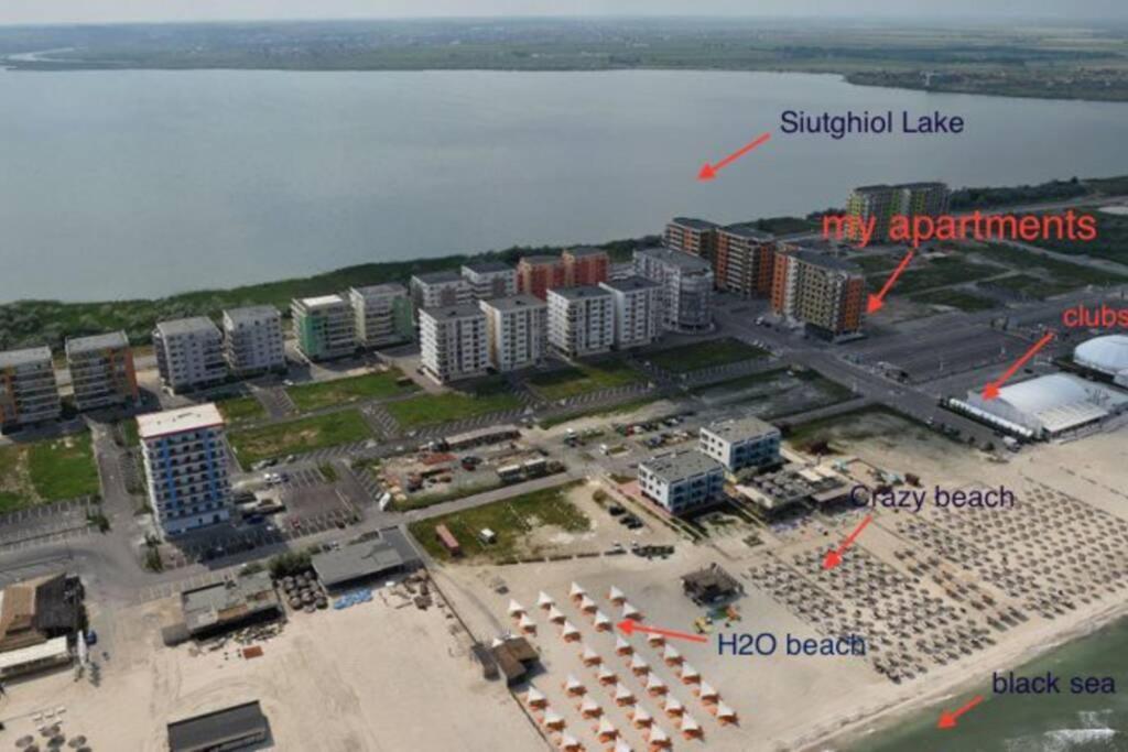 Summerland, 30M From Beach&Best Clubs, Nuba, Fratelli, Ammos Apartment Mamaia Luaran gambar